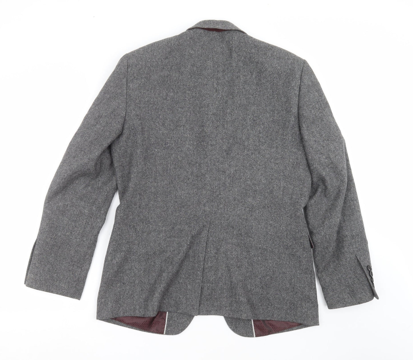 Fellini Mens Grey   Jacket Suit Jacket Size 40