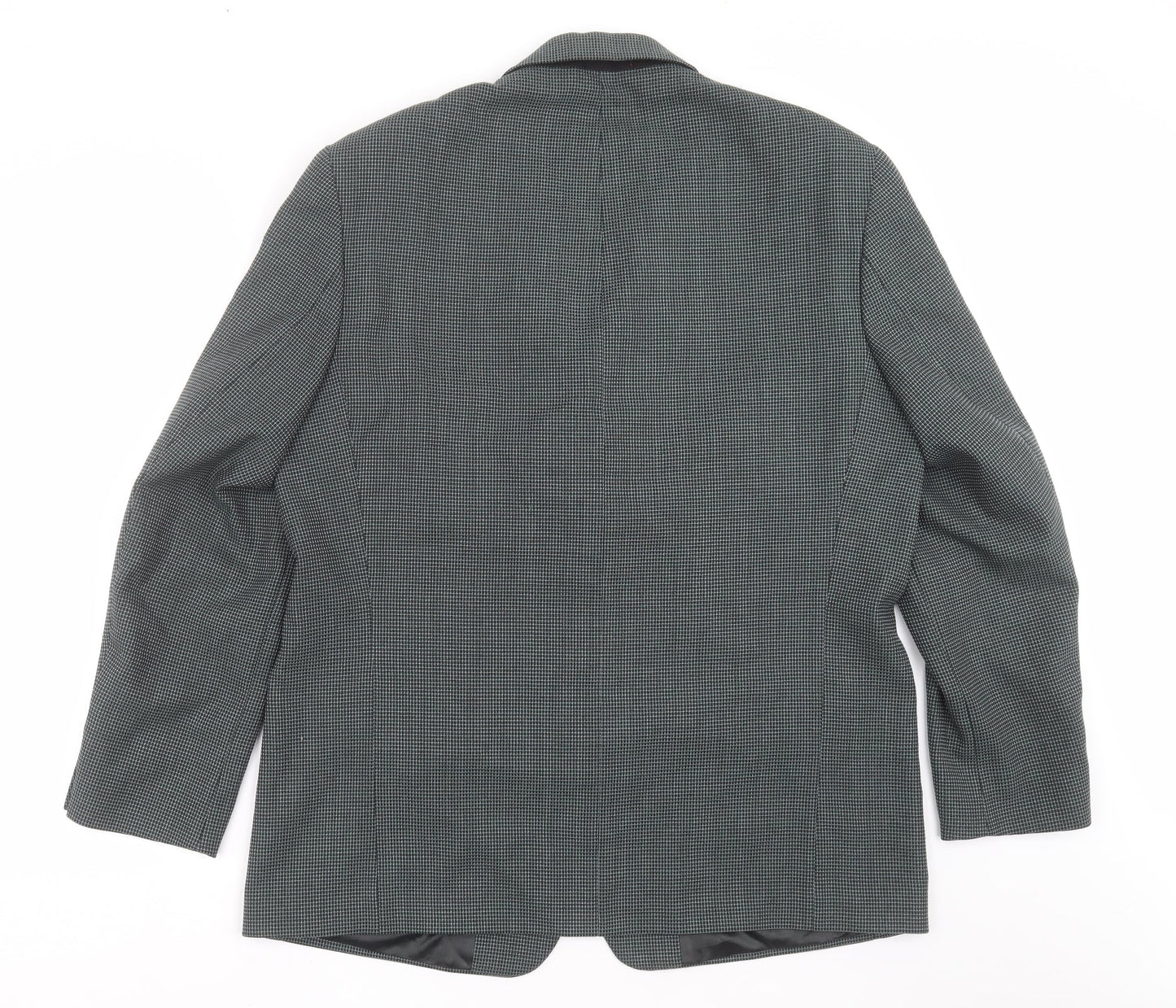 Debenham & Freebody Mens Grey Check  Jacket Suit Jacket Size 44