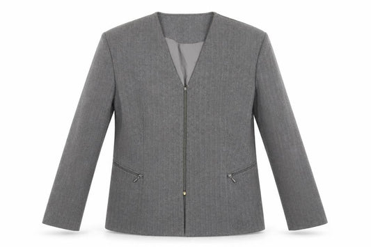 Karelia Womens Grey   Jacket Suit Jacket Size 14
