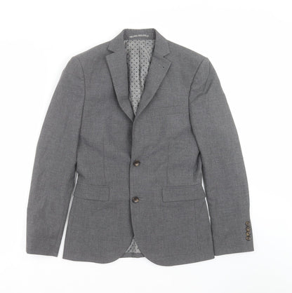 Next Mens Grey   Jacket Suit Jacket Size 34