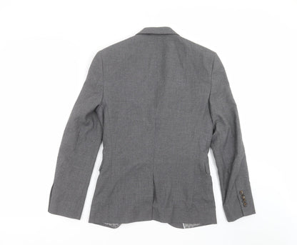 Next Mens Grey   Jacket Suit Jacket Size 34