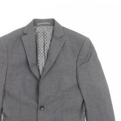 Next Mens Grey   Jacket Suit Jacket Size 34