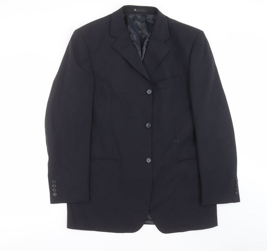 BHS Mens Blue Striped  Jacket Suit Jacket Size 40