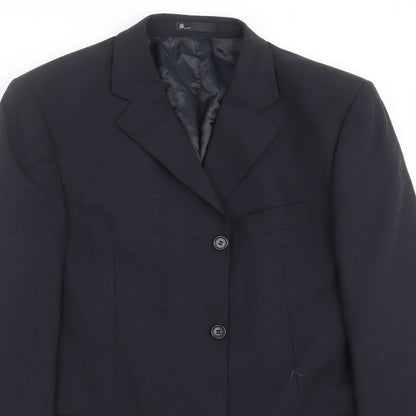 BHS Mens Blue Striped  Jacket Suit Jacket Size 40