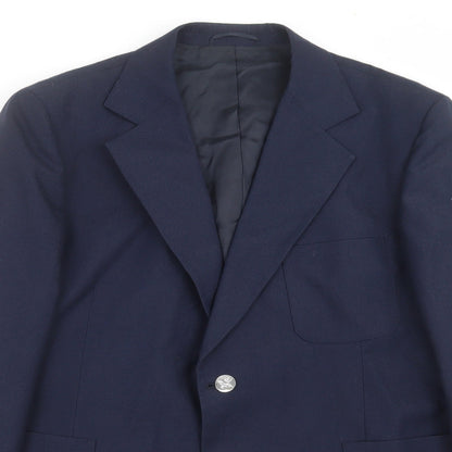 John Collier Mens Blue   Jacket Suit Jacket Size 44
