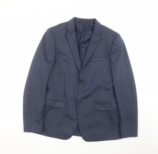 Topman Mens Blue   Jacket Suit Jacket Size 40