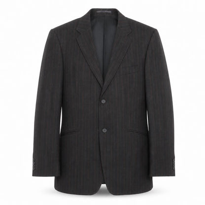 F&F Mens Grey Striped  Jacket Suit Jacket Size 42