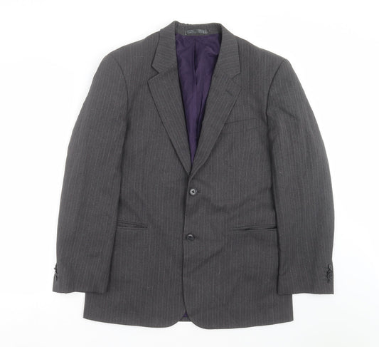Taylor & Wright Mens Grey Striped  Jacket Suit Jacket Size 38