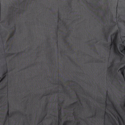 Next Mens Grey Striped  Jacket Suit Jacket Size 44