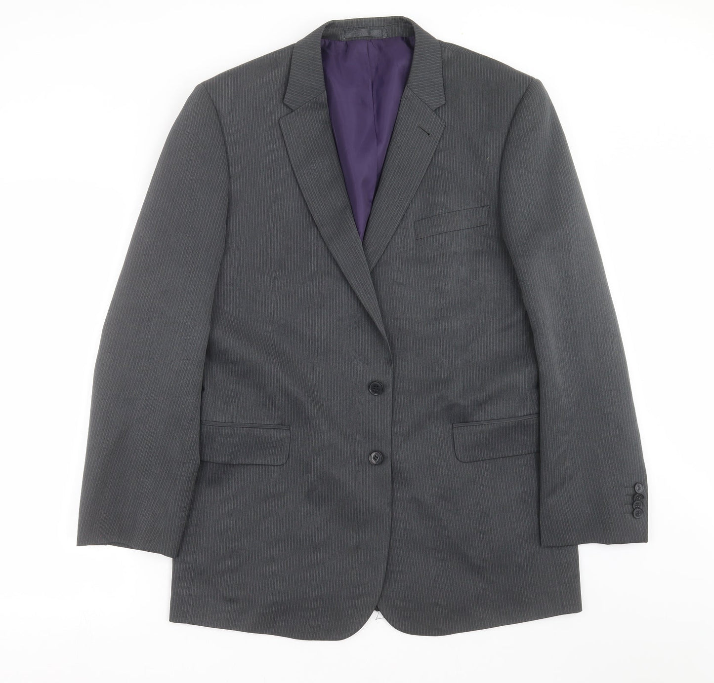 Taylor & Wright Mens Grey Striped  Jacket Suit Jacket Size 42