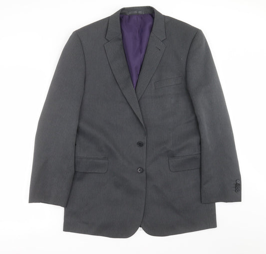 Taylor & Wright Mens Grey Striped  Jacket Suit Jacket Size 42