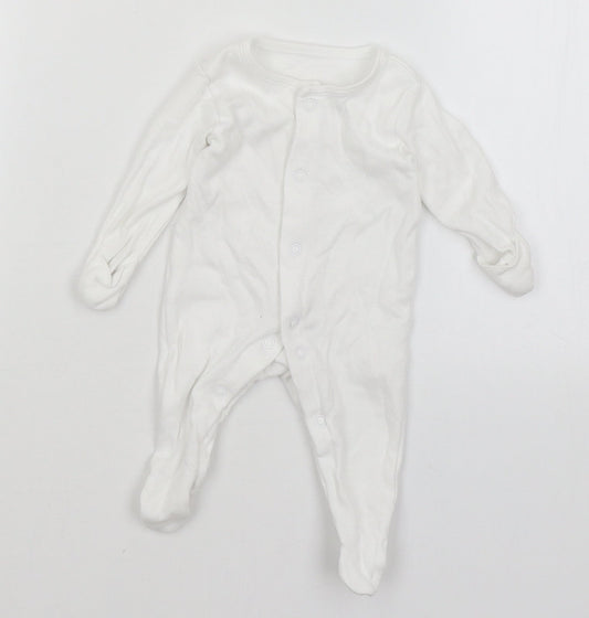 George Baby White   Babygrow One-Piece Size Newborn