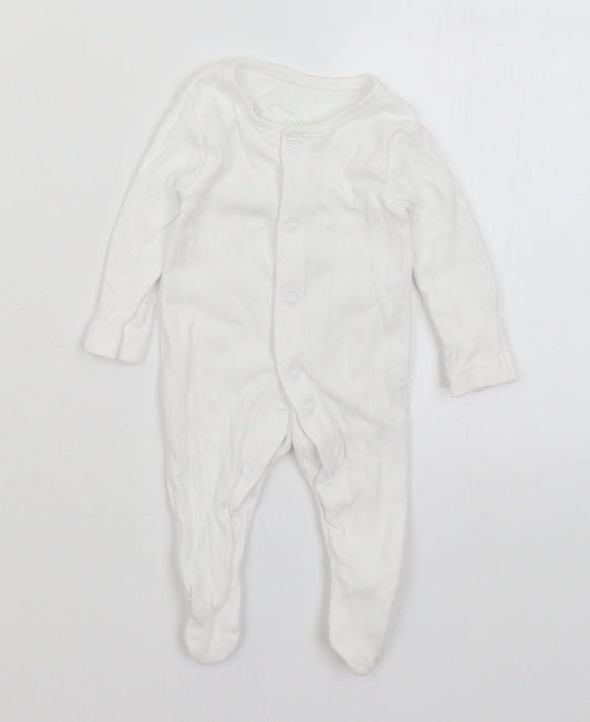George Baby White   Babygrow One-Piece Size Newborn