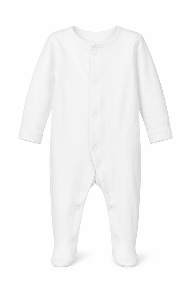 George Baby White   Babygrow One-Piece Size Newborn