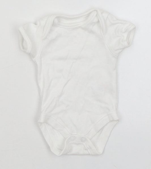 George Baby White   Romper One-Piece Size Newborn