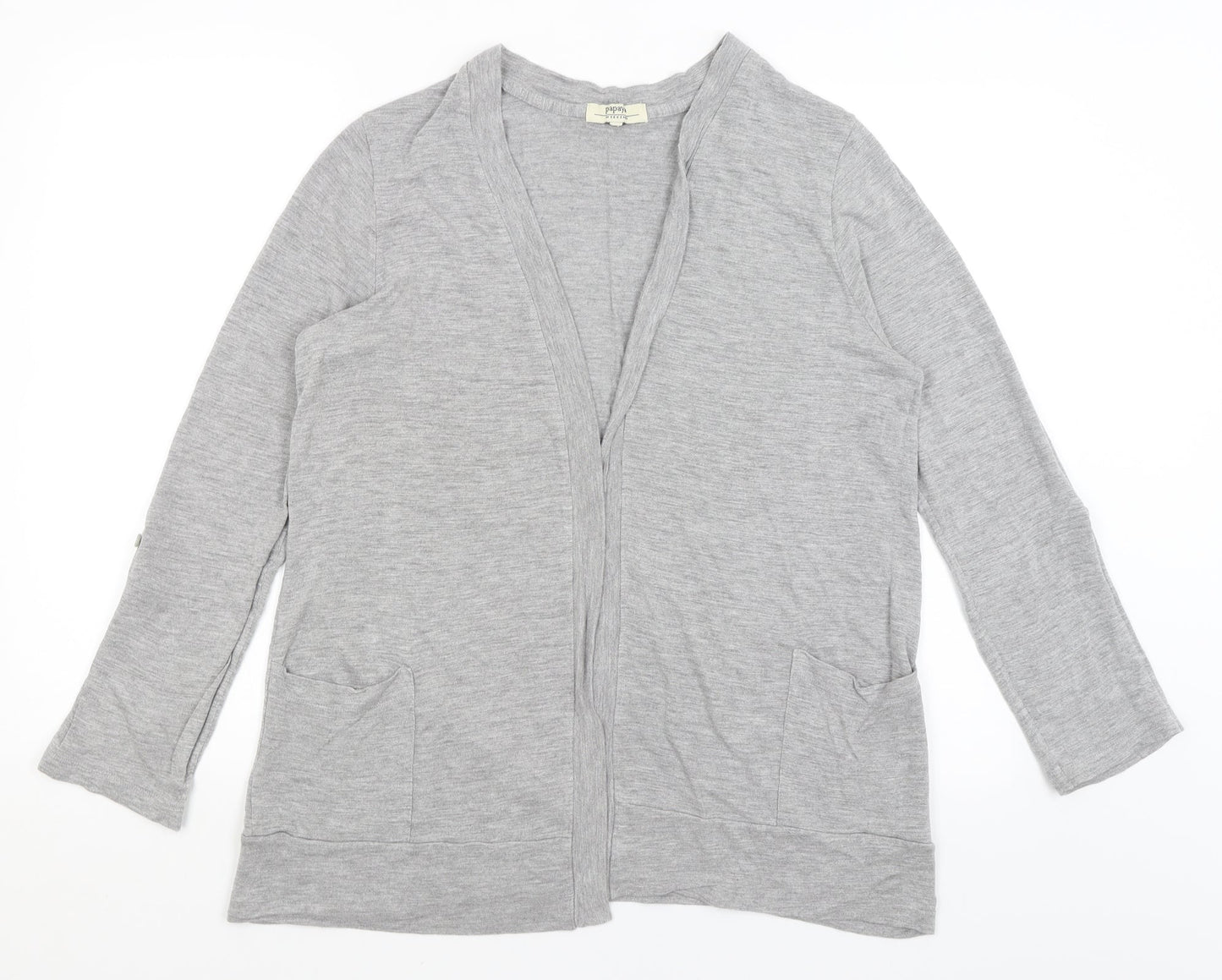 Papaya Womens Grey   Shrug Jumper Size 20