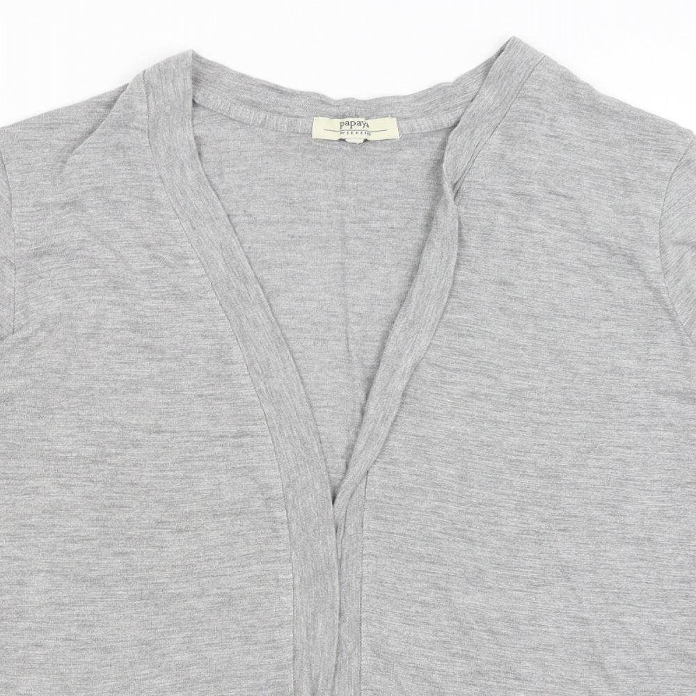 Papaya Womens Grey   Shrug Jumper Size 20