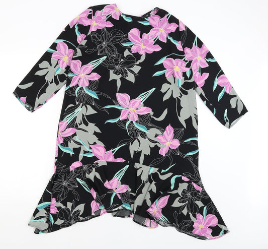 River Island Womens Black Floral  Mermaid  Size 14