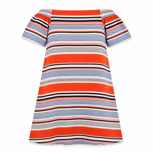 New Look Womens Blue Striped  A-Line  Size 12