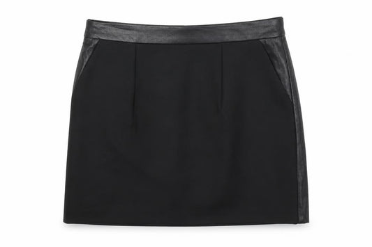Topshop Womens Black   A-Line Skirt Size 8