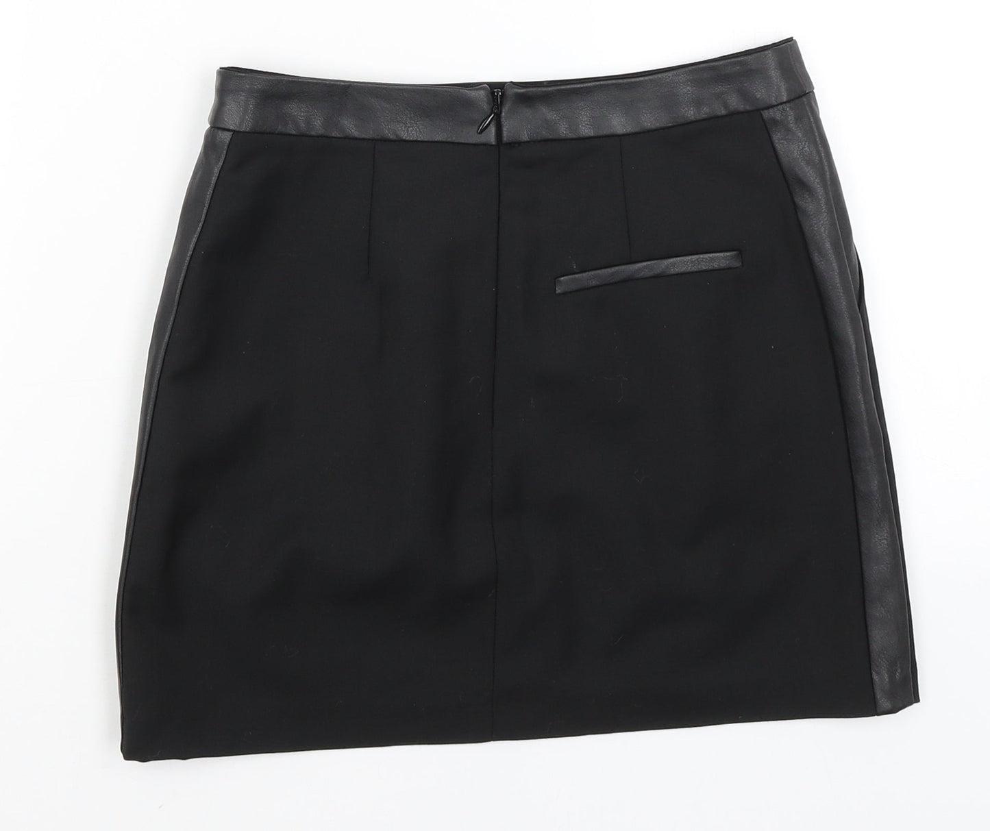 Topshop Womens Black   A-Line Skirt Size 8