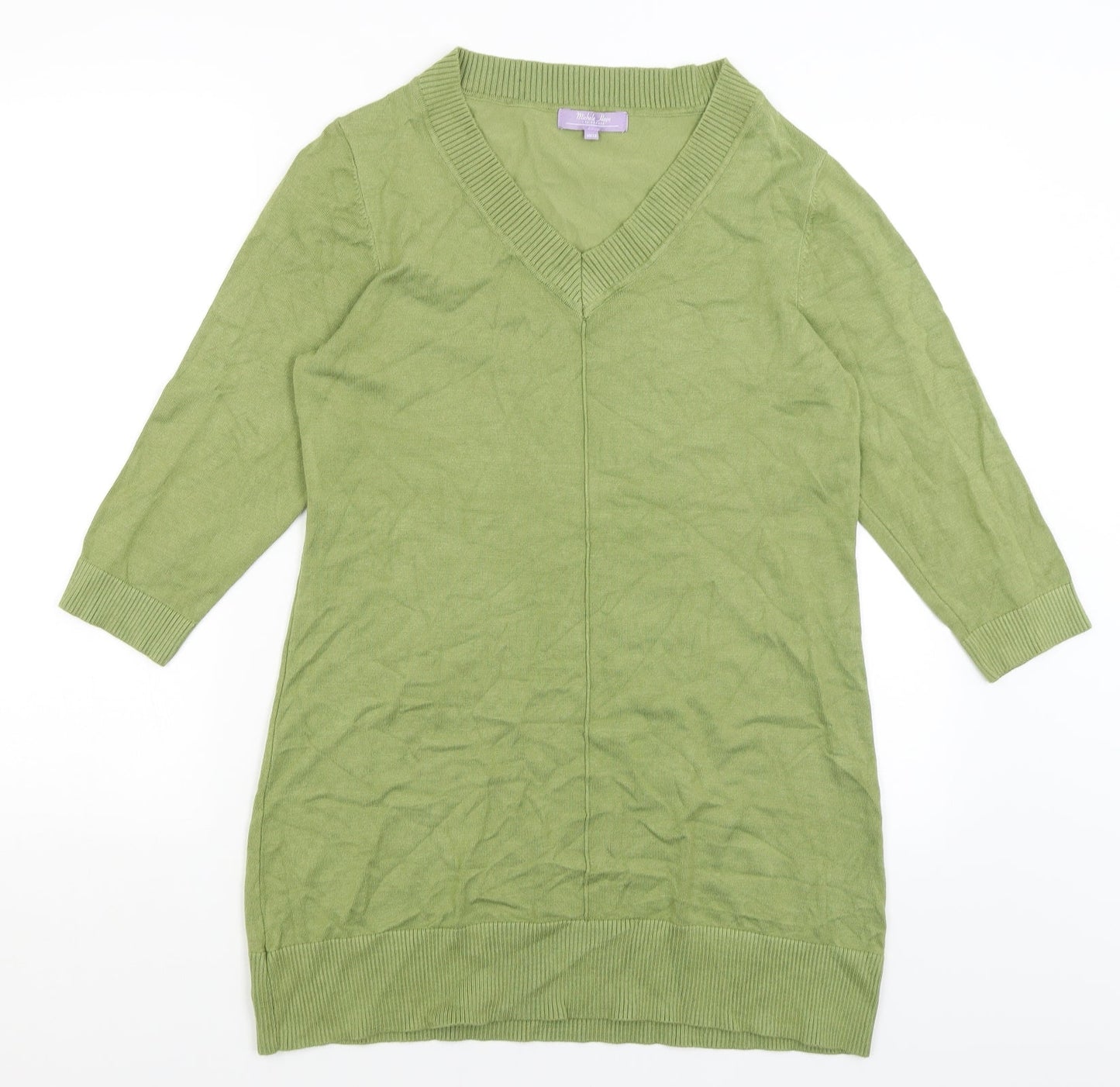 Michele Hope Womens Green   Pullover Jumper Size 10