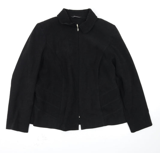 BM Womens Black   Jacket Coatigan Size 16