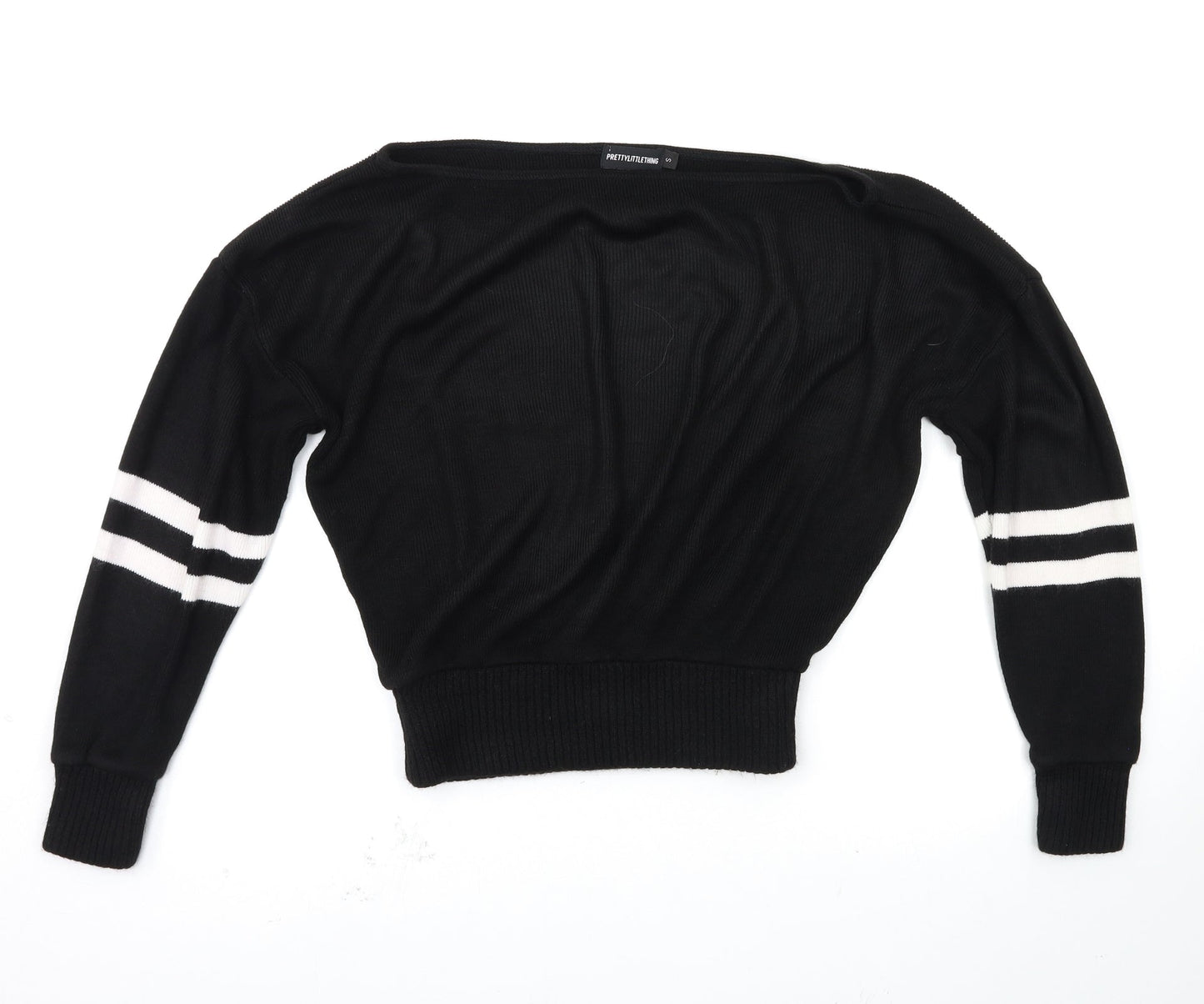 PRETTYLITTLETHING Womens Black   Pullover Jumper Size S