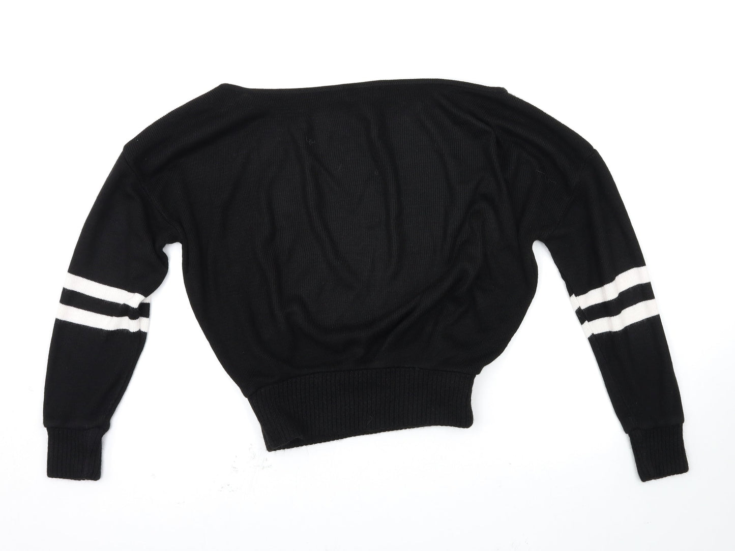 PRETTYLITTLETHING Womens Black   Pullover Jumper Size S