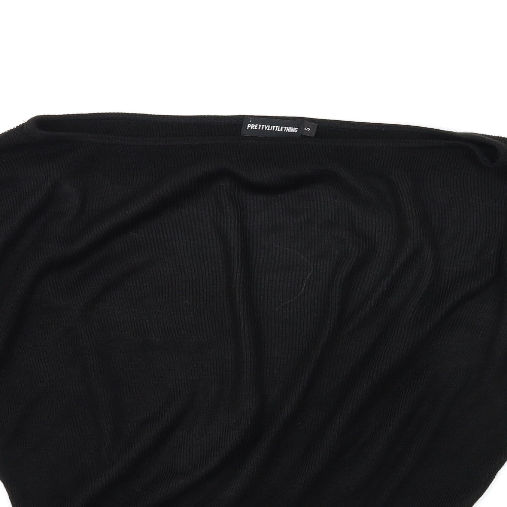 PRETTYLITTLETHING Womens Black   Pullover Jumper Size S