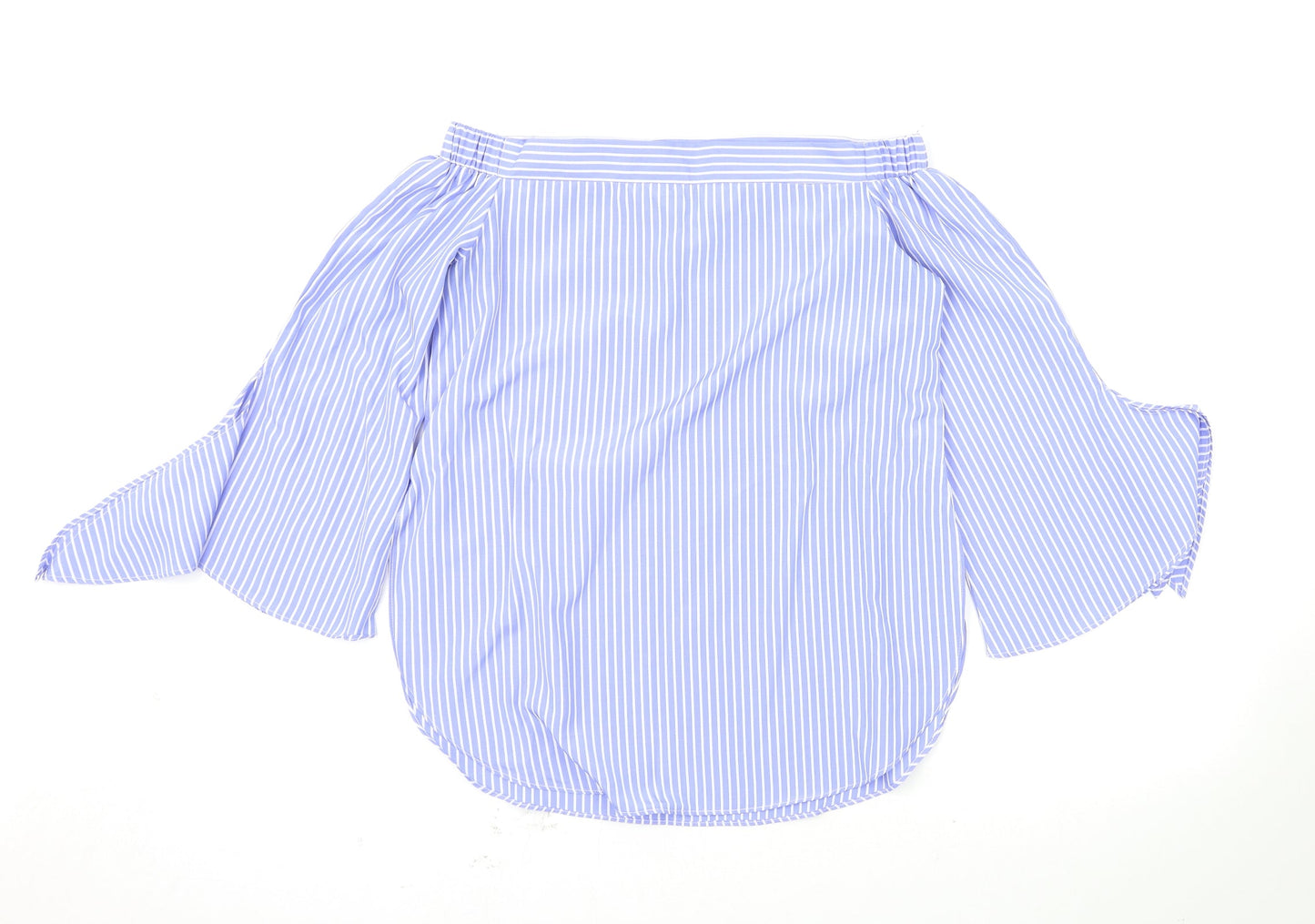 Parallel Lines Womens Blue Polka Dot  Basic Blouse Size XS