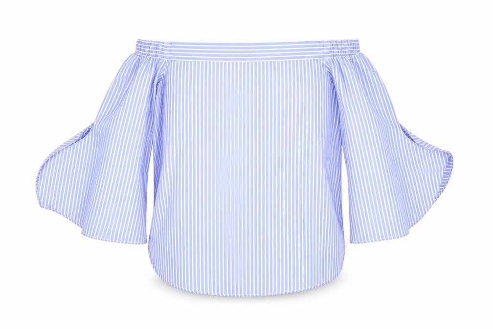 Parallel Lines Womens Blue Polka Dot  Basic Blouse Size XS