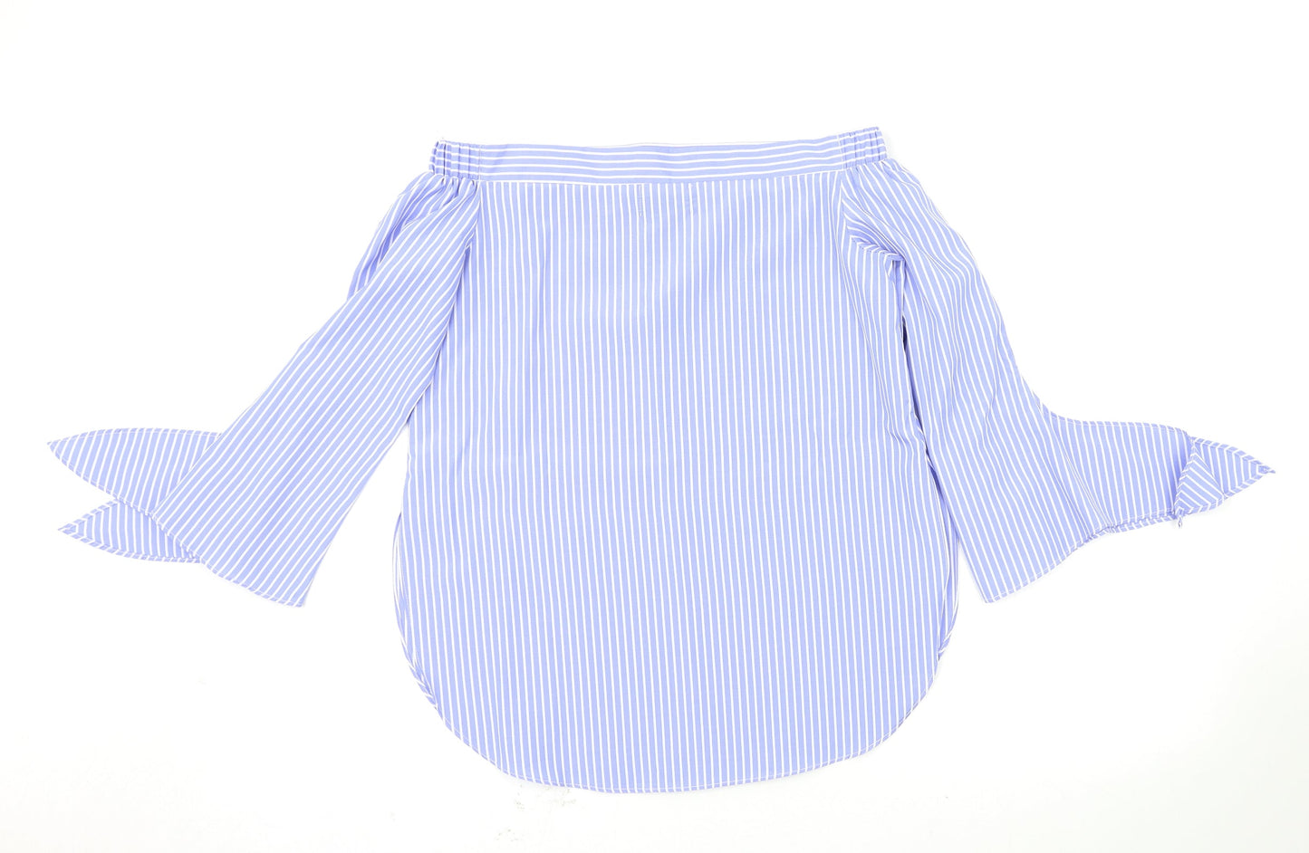Parallel Lines Womens Blue Polka Dot  Basic Blouse Size XS