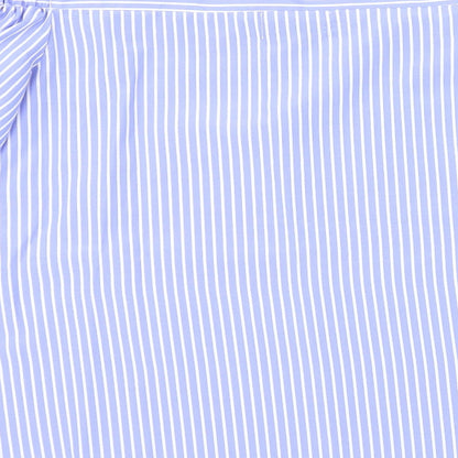 Parallel Lines Womens Blue Polka Dot  Basic Blouse Size XS