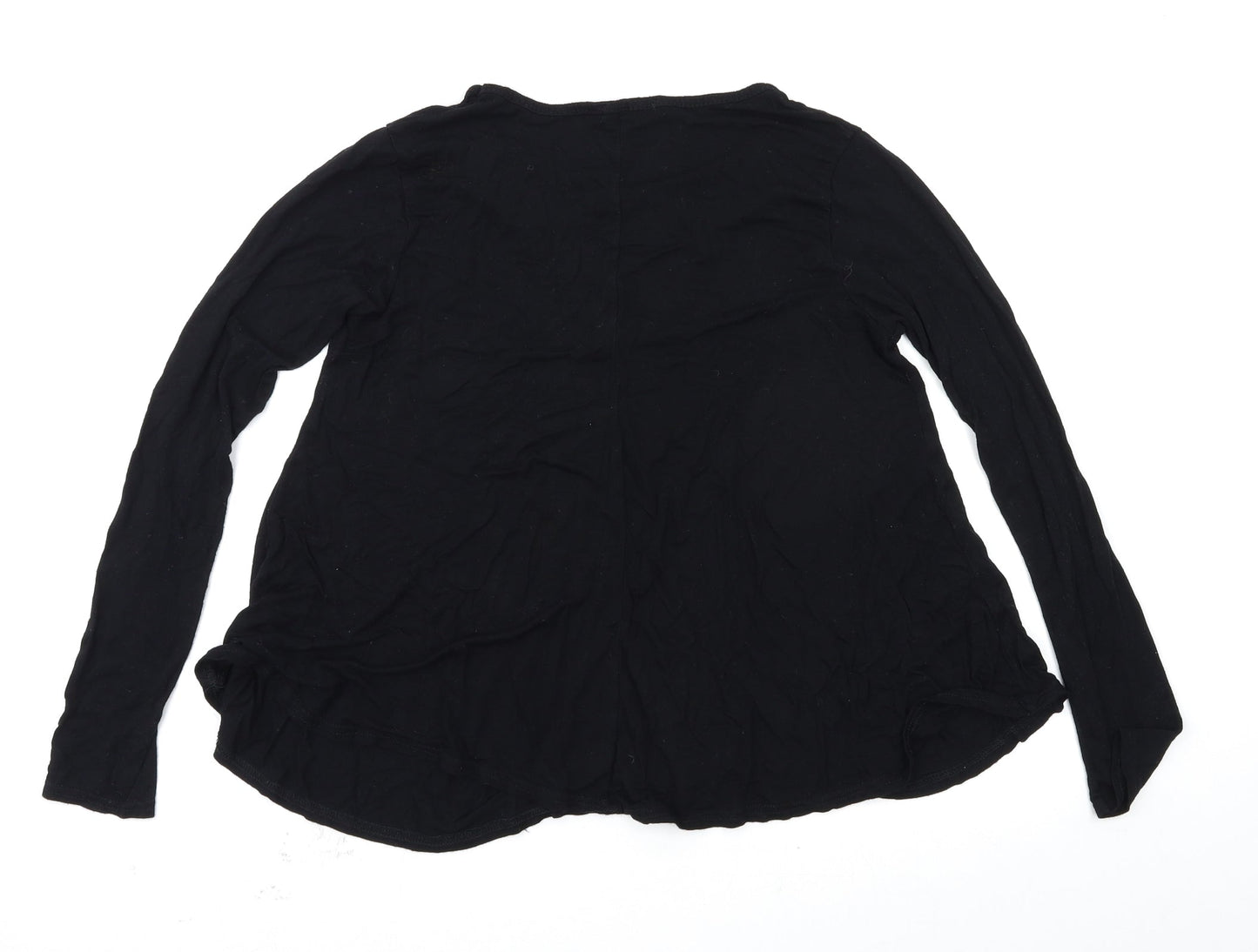 Boohoo Womens Black   Basic T-Shirt Size 8