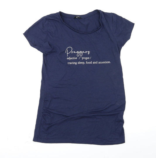 Peacocks Womens Blue   Basic T-Shirt Size 10