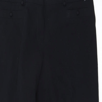 Preworn Womens Black   Trousers  Size 38 L25 in