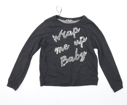 H&M Womens Grey   Pullover Jumper Size XS