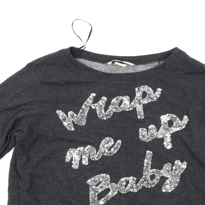 H&M Womens Grey   Pullover Jumper Size XS