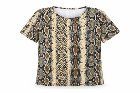 PRETTYLITTLETHING Womens Multicoloured Animal Print  Basic T-Shirt Size 14
