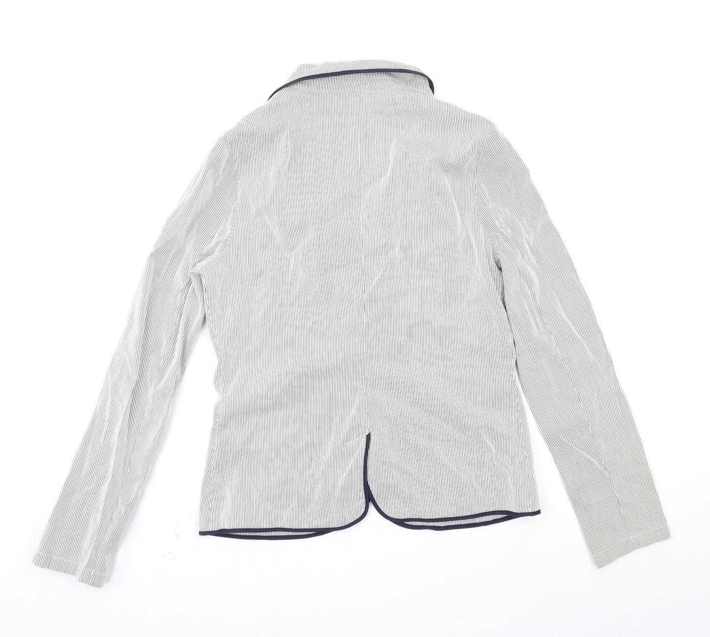 George Womens Grey Striped  Jacket  Size 10