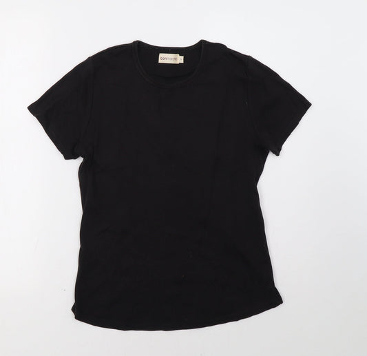 bonmarch Womens Black   Basic T-Shirt Size S