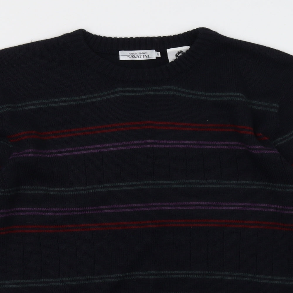 Savatini Mens Blue   Pullover Sweatshirt Size S