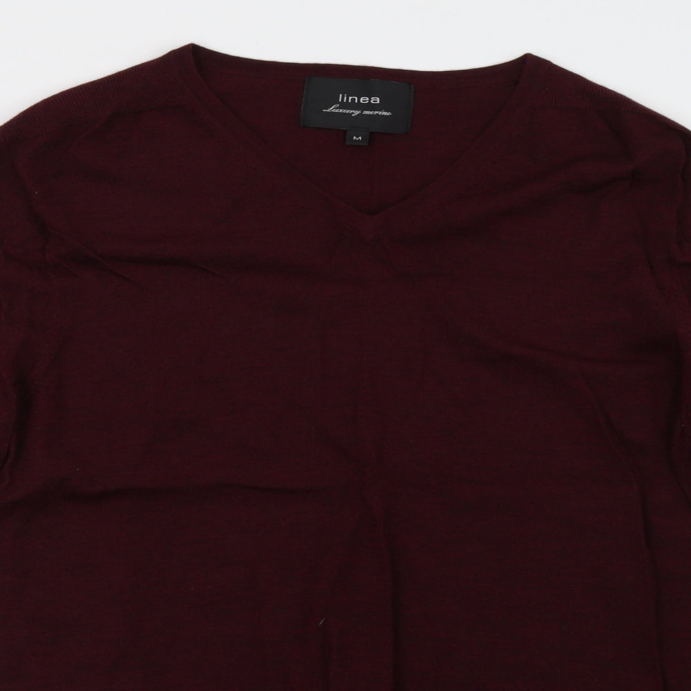 Linea Mens Red   Pullover Sweatshirt Size M