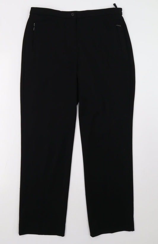 Marks and Spencer Womens Black   Trousers  Size 12 L30 in