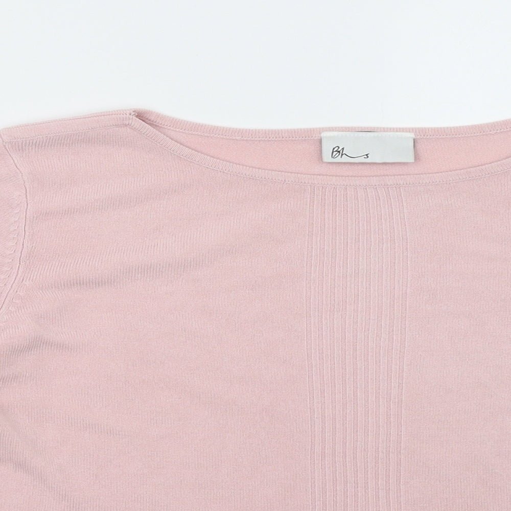 BHS Womens Pink   Pullover Sweatshirt Size 12