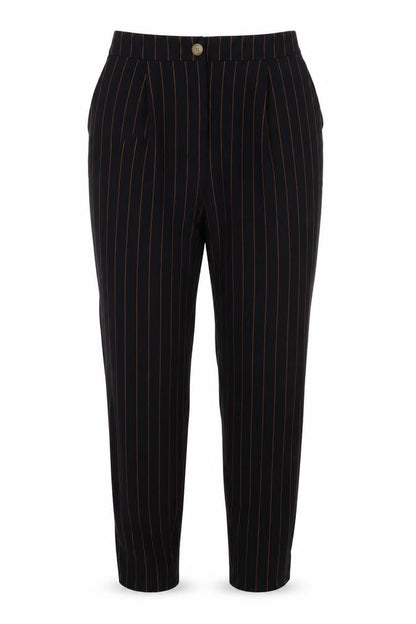 New Look Womens Blue Striped  Trousers  Size 10 L28 in