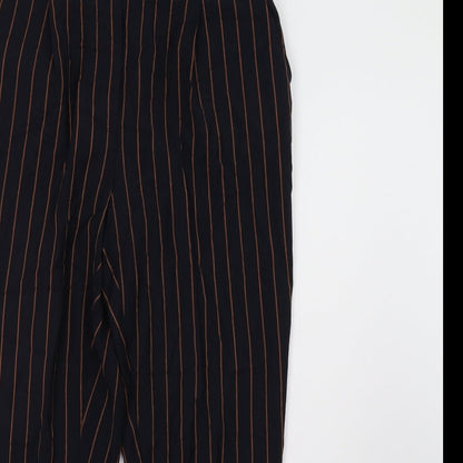 New Look Womens Blue Striped  Trousers  Size 10 L28 in