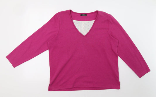 BM Womens Purple   Pullover Sweatshirt Size M