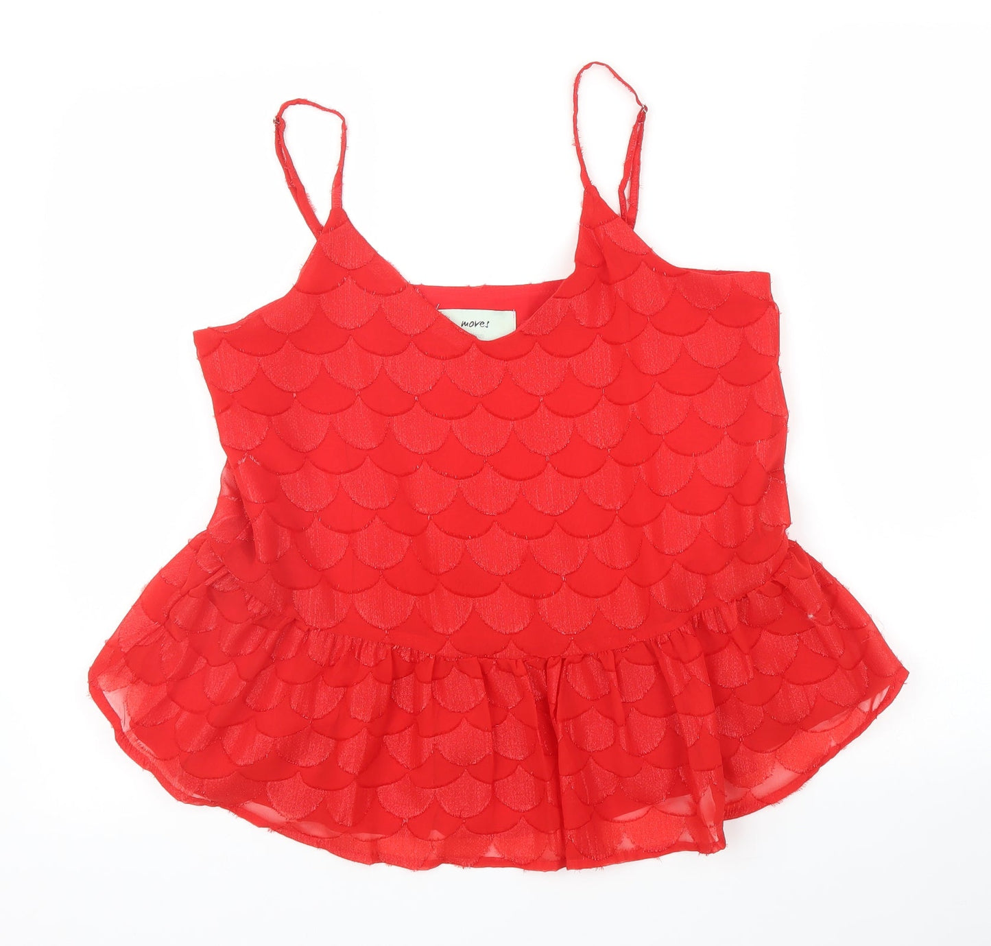 Moves Womens Red   Camisole Blouse Size M